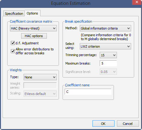 Breakpoint Regression Information Criteria