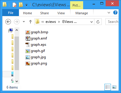 eviews 9 change size of graph